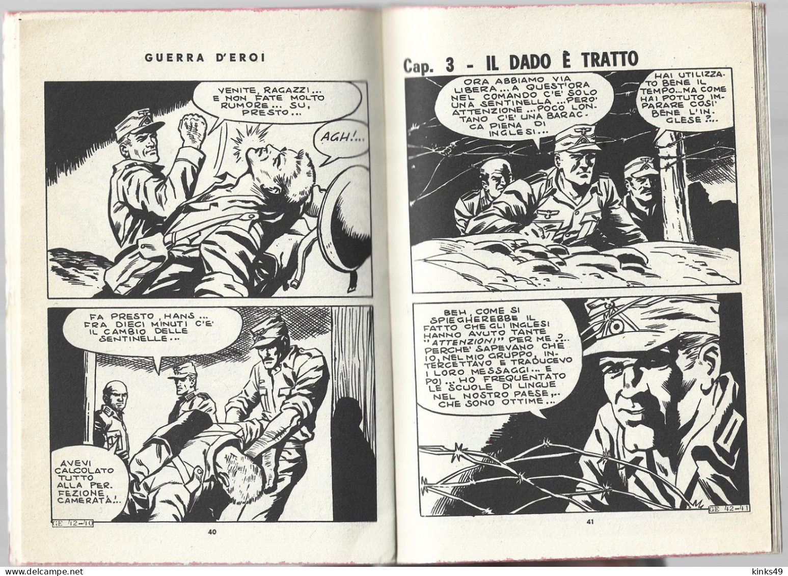 B016> GUERRA D'EROI = N° 42 Del 11 MARZO 1966 - Casa Editrice EDITORIALE CORNO - Eerste Uitgaves