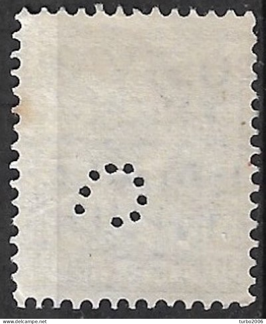 Perfin S (W.A. Segboer Te 's-Gravenhage En Scheveningen) In 1922 Koningin Wilhelmina 10 Cent Met Wijde Arcering NVPH 81 - Perforés