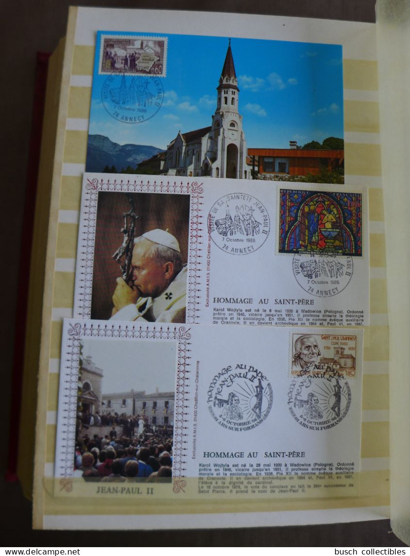 Beautiful Collection Of World Stamps S/S FDC Maximum Cards Covers About Pope John Paul II Pape Jean Papst Johannes - Papi