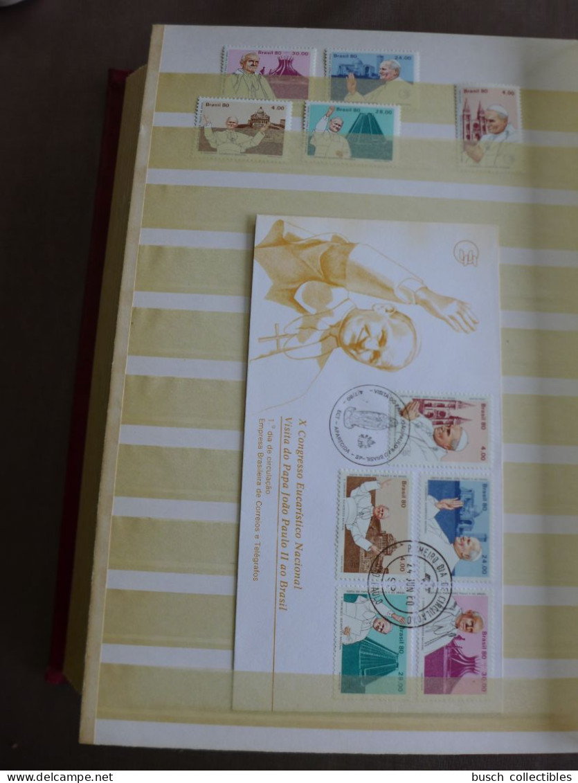 Beautiful collection of World Stamps S/S FDC Maximum cards Covers about Pope John Paul II Pape Jean Papst Johannes