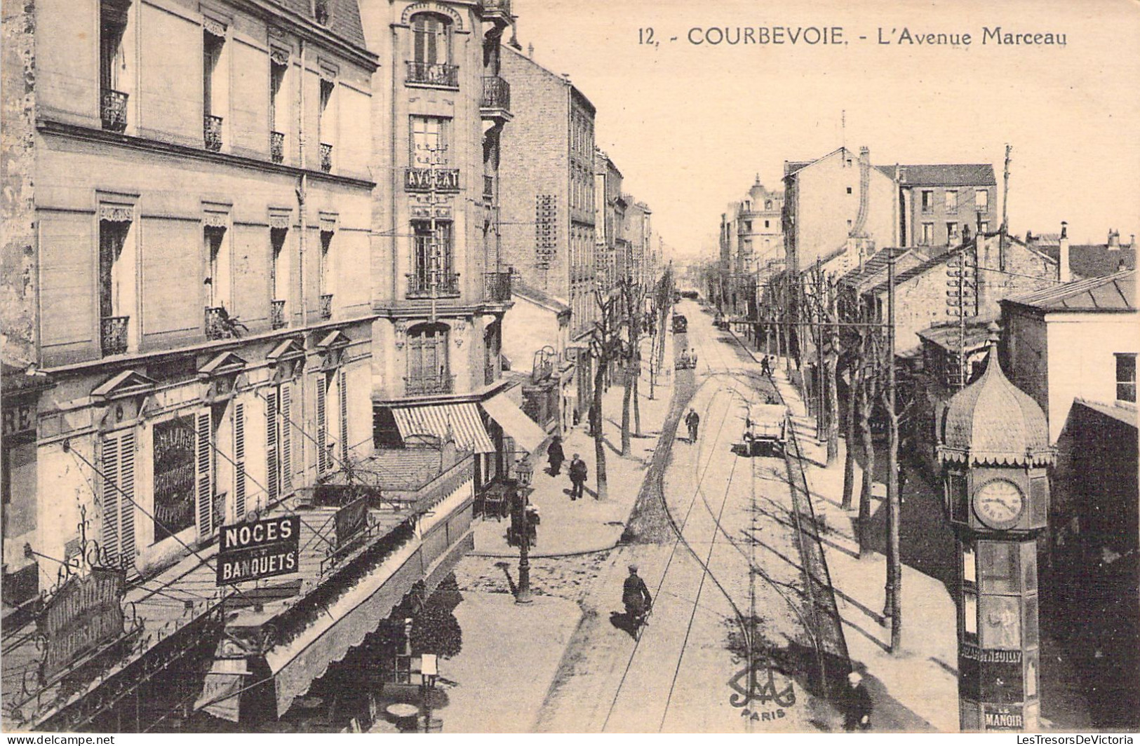 FRANCE - 92 - COURBEVOIE - L'Avenue Marceau - Carte Postale Ancienne - Courbevoie