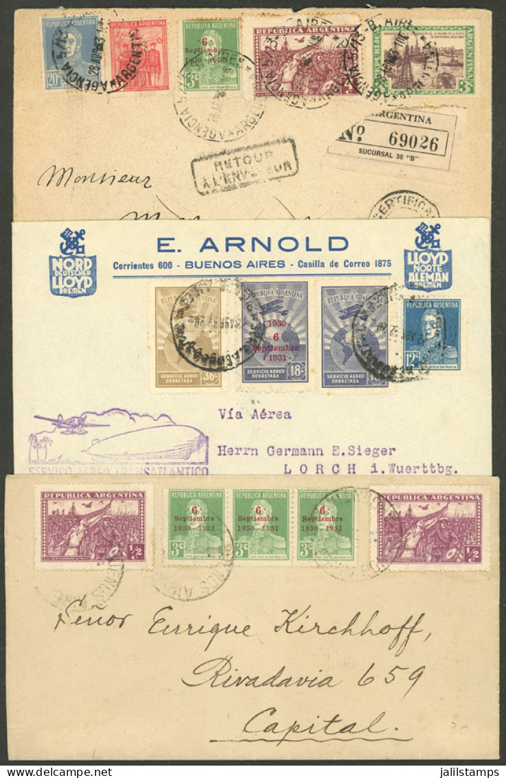 BRAZIL TO URUGUAY, AIR MAIL COVER, 1933, AEROPOSTALE W/CINDERELLA ON THE  BACK