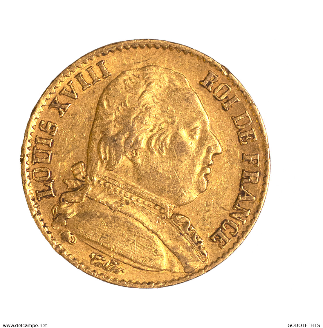 Louis XVIII-20 Francs 1814 Paris - 20 Francs (gold)