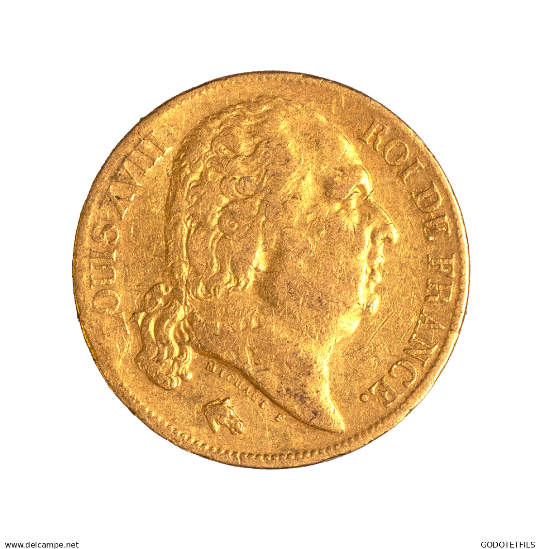 Louis XVIII-20 Francs 1818 Paris - 20 Francs (oro)