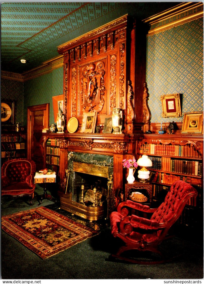 Connecticut Hartford Mark Twain House 1874-1891 The Library Fireplace - Hartford