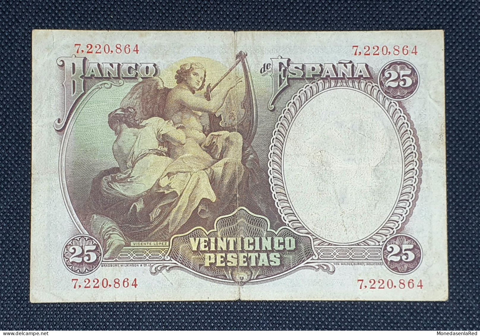 ESPAÑA 25 PESETAS 1931 / II REPUBLICA / SIN SERIE MBC+ / VF+ - 25 Pesetas