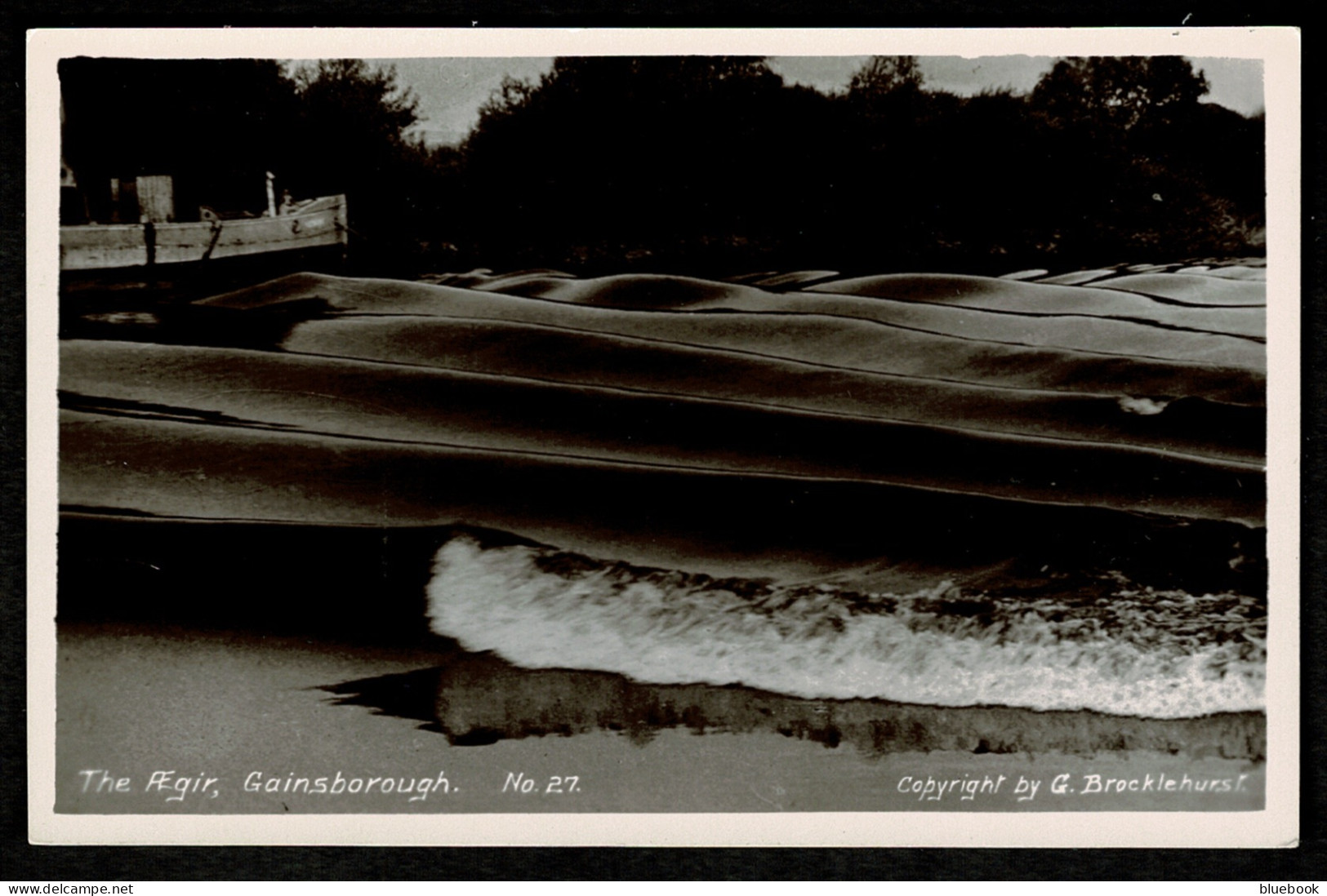 Ref  1604  -  Real Photo Postcard - The River Trent - Aegir River Bore - Gainsborough Lincolnshire - Other & Unclassified