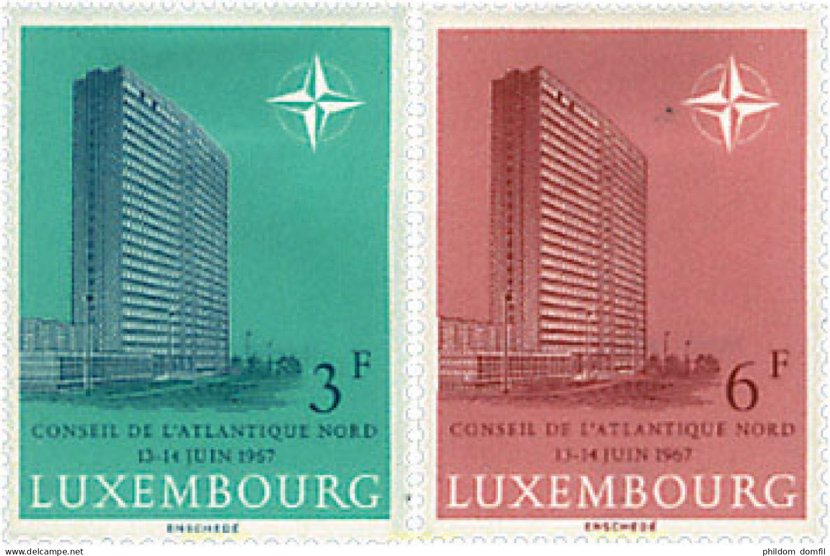 97399 MNH LUXEMBURGO 1967 CONSEJO DE LA OTAN EN LUXEMBURGO - Andere & Zonder Classificatie