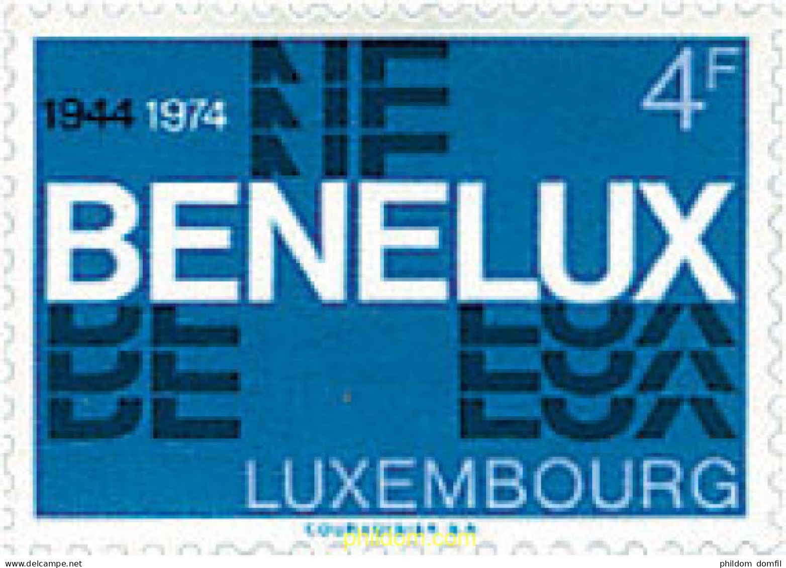 97499 MNH LUXEMBURGO 1974 30 ANIVERSARIO DEL BENELUX - Otros & Sin Clasificación