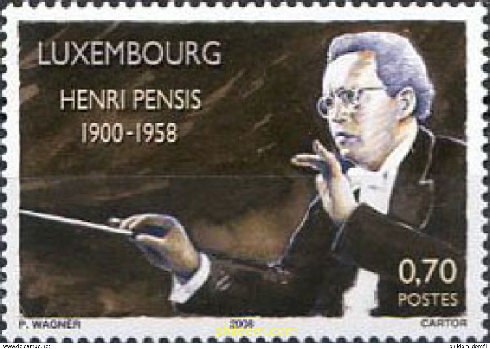 218511 MNH LUXEMBURGO 2008 DIRECTOR DE LA ORQUESTA FILARMONICA DE LUXEMBURGO - Andere & Zonder Classificatie