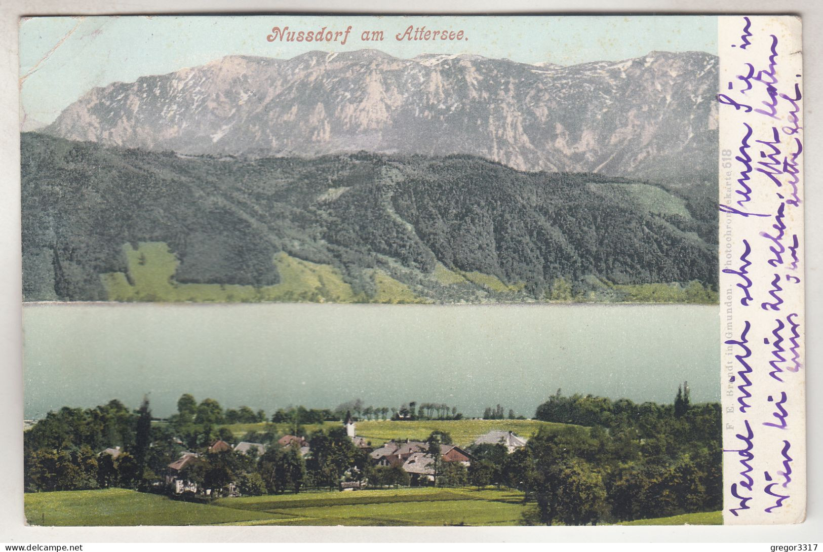 C6678) NUSSDORF Am ATTERSEE - 1908 - Attersee-Orte