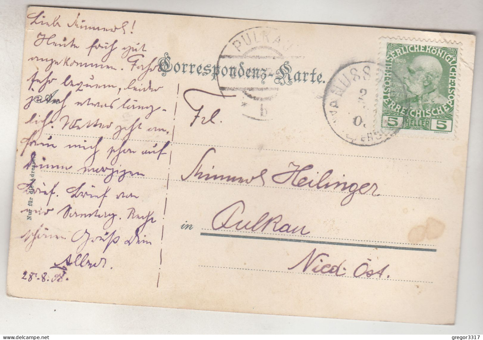 C6678) NUSSDORF Am ATTERSEE - 1908 - Attersee-Orte