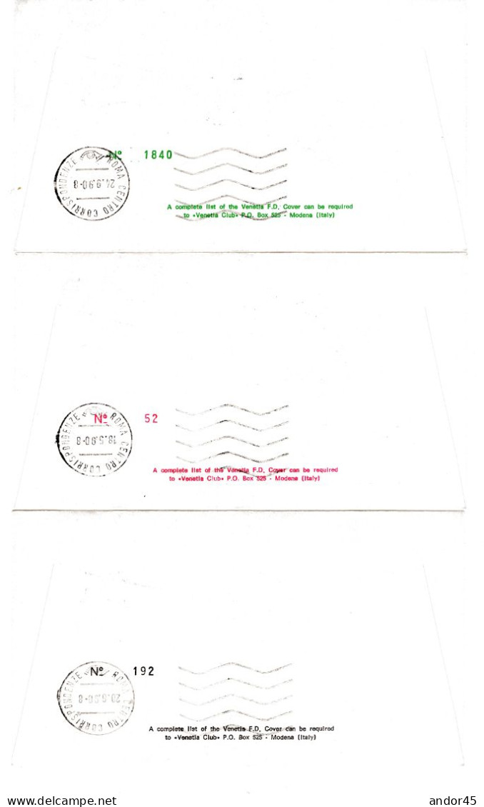 1990 ANNATA COMPLETA SU FDC VENEZIA SASS 1273-1308 ESCLUSE LE DUE SERIE SASS 1279-84+1289-95 Cv -------- - Brieven En Documenten