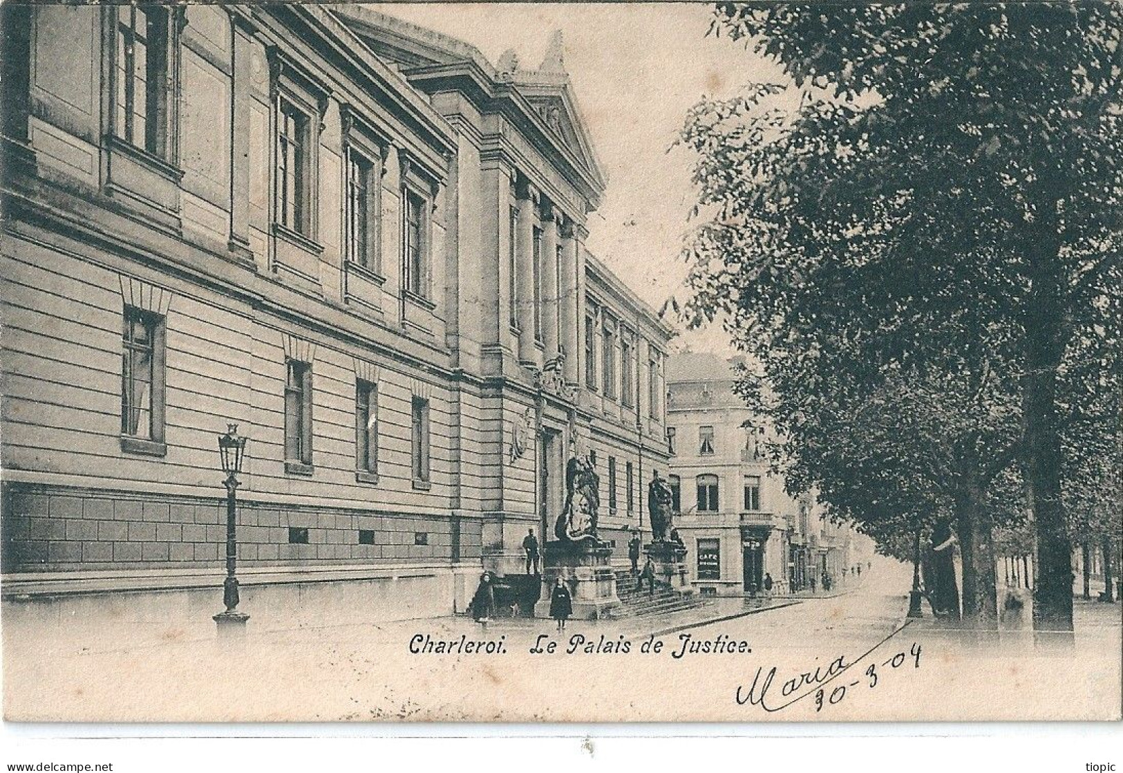 CHARLEROI   (  Belgique  )    Le Palais De Justice  En  1909       ! - Non Classificati