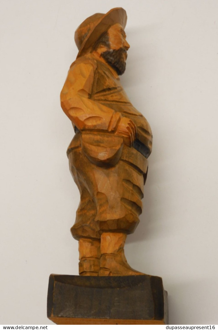 -STATUETTE SANCHO PANSA BOIS Sculpté no DON QUICHOTTE COLLECTION VITRINE    E