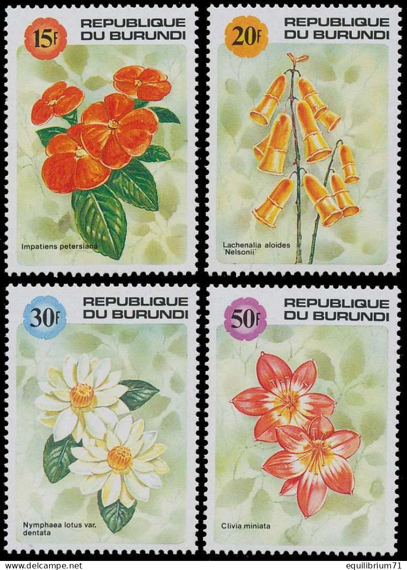 982/85**(BL129) - Fleurs / Bloemen / Blumen / Flowers - BURUNDI - Ongebruikt