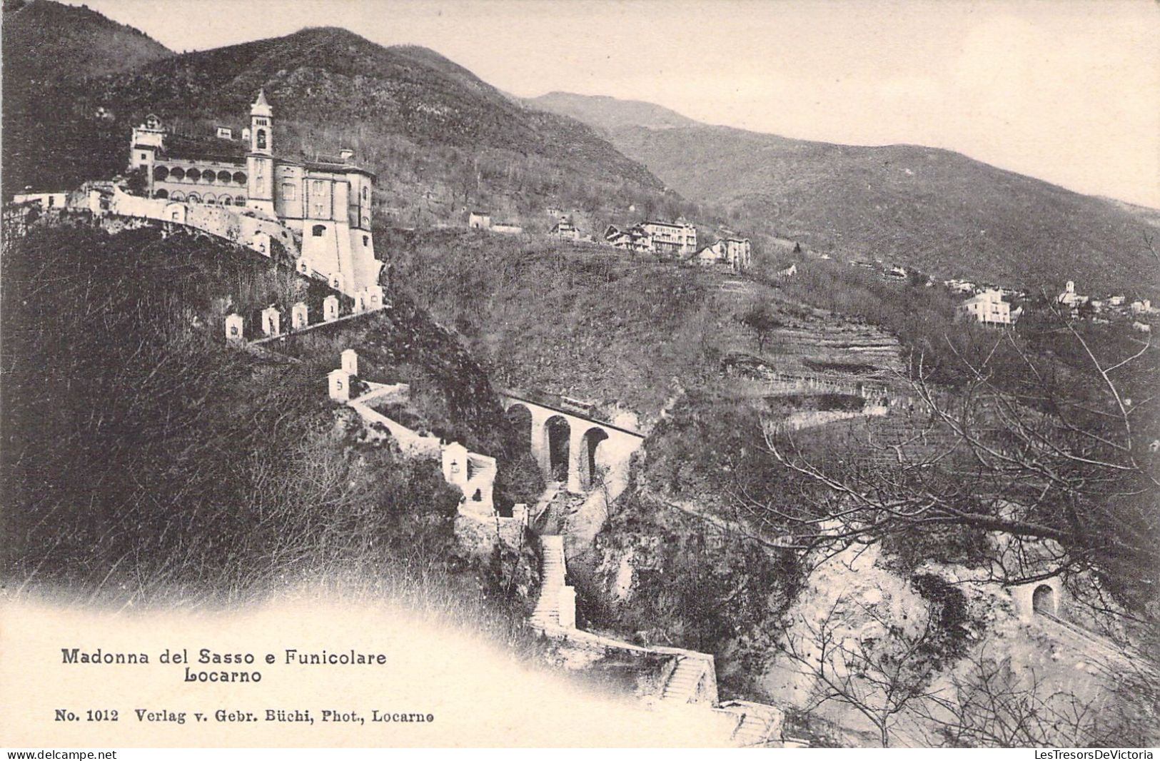 SUISSE - Madonna Del Sasso E Funicolare - Locarno - Carte Postale Ancienne - Locarno