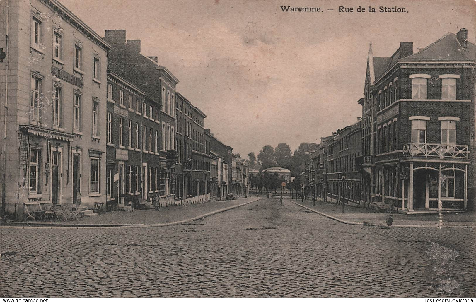 BELGIQUE - Waremme - Rue De La Station - Carte Postale Ancienne - Waremme