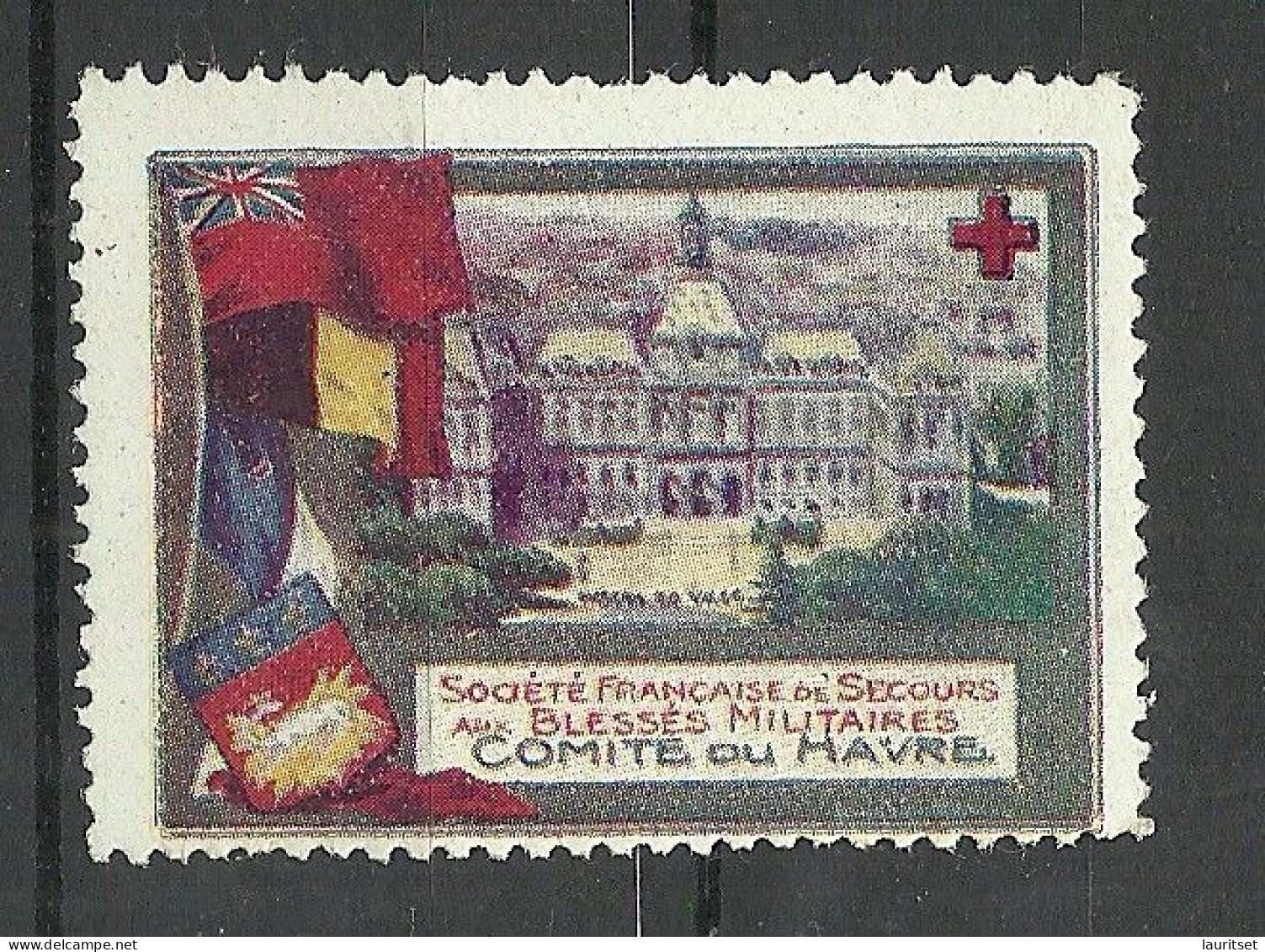 FRANCE Red Cross Comite Du Havre Vignette MNH - Croce Rossa