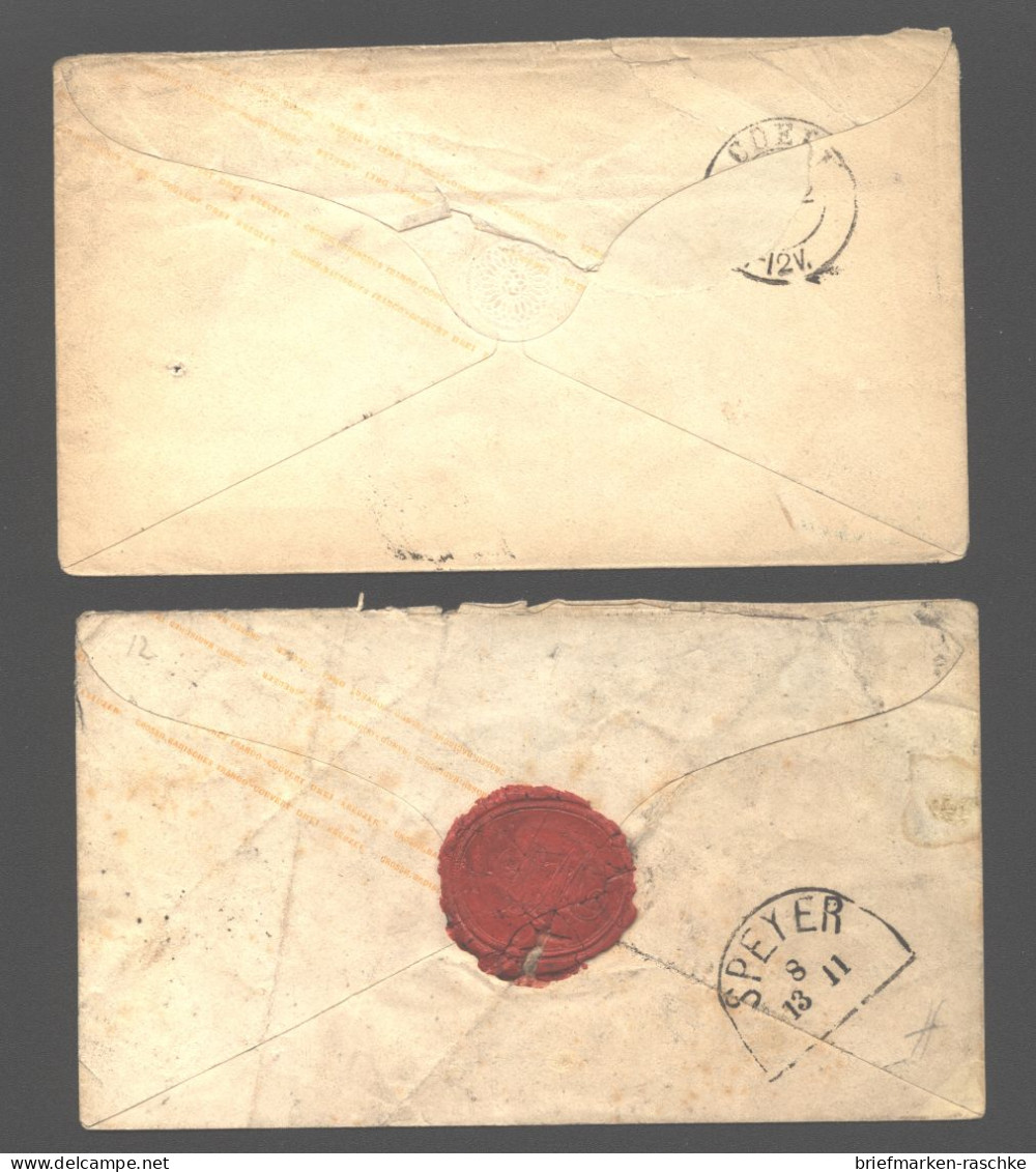 Baden,2 Ganzsachen Mit Vers.Mannheim O (115) - Postal  Stationery