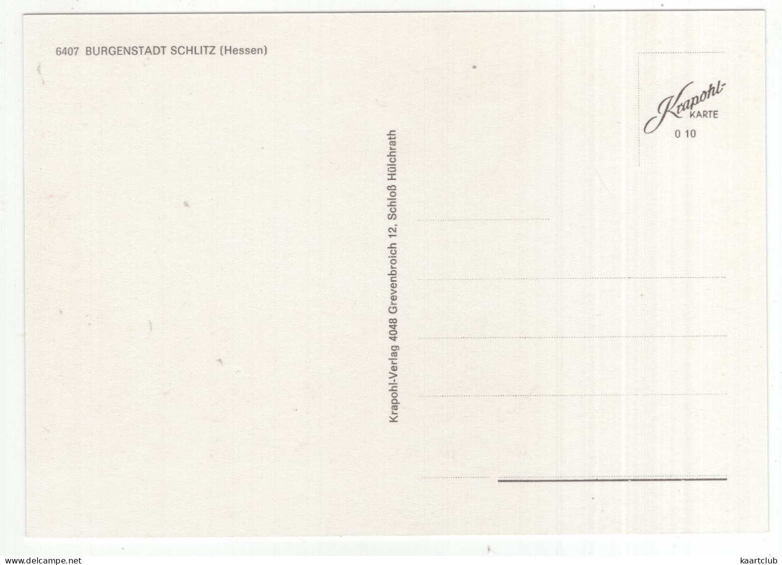 Burgenstadt Schlitz (Hessen) - (Deutschland) - Vogelsbergkreis