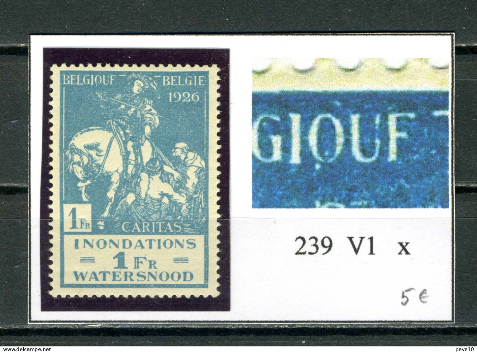 Belgique  N° 239   V1 X  Q Et E De Belgique - 1901-1930