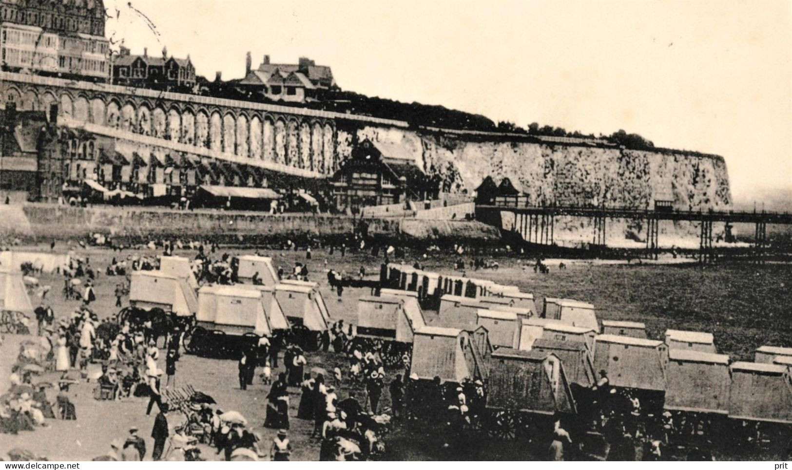Ramsgate Sands 1914 Used Real Photo Postcard From Ramsgate To Paris - Ramsgate