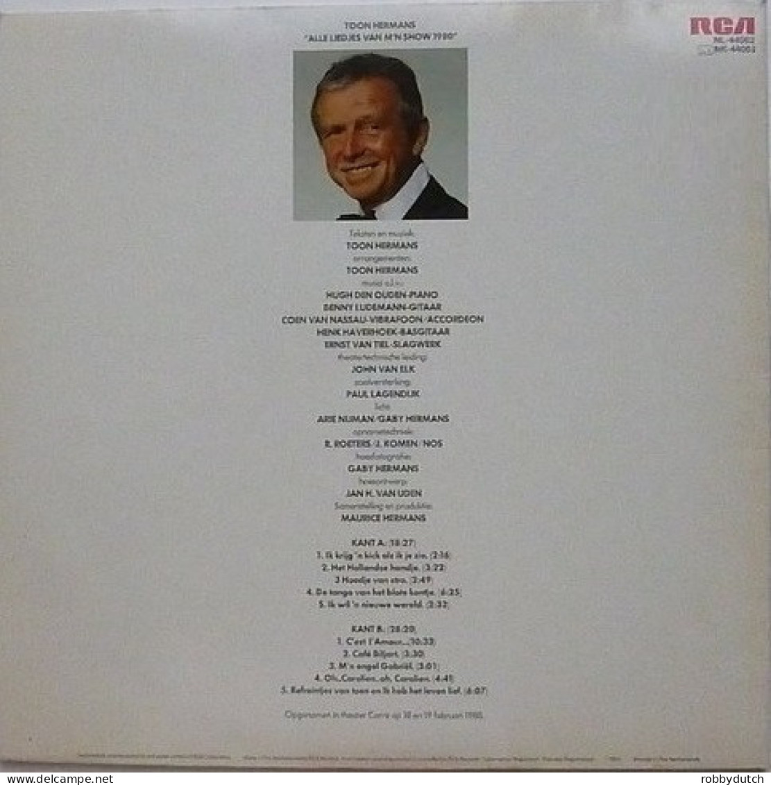 * LP * TOON HERMANS - ALLE LIEDJES VAN M'N SHOW (Holland 1983) - Comiques, Cabaret