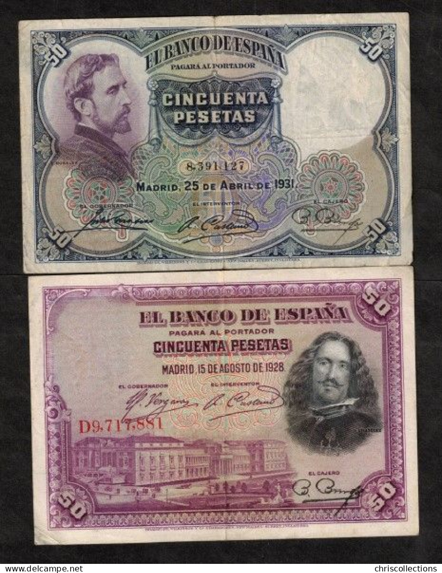 ESPAGNE - Lot De 8 Billets D'Espagne - Verzamelingen