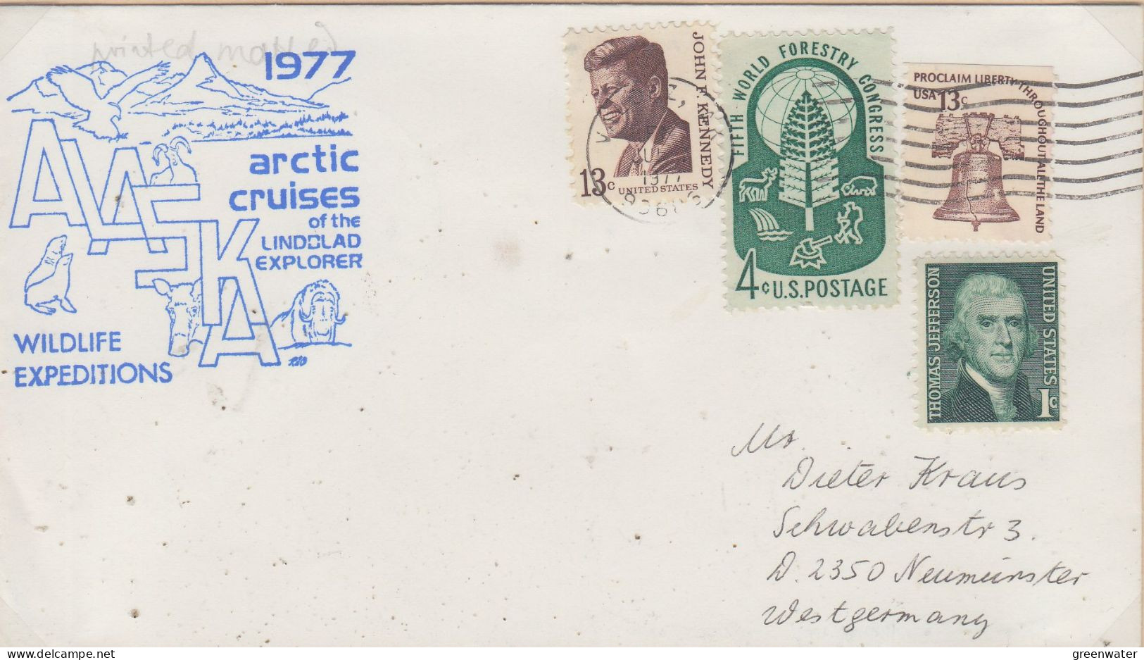 USA Alaska Arctic Cruises Lindblad Explorer Cover Ca Valdez  18 JUL 1977 (WW167A) - Arctische Expedities