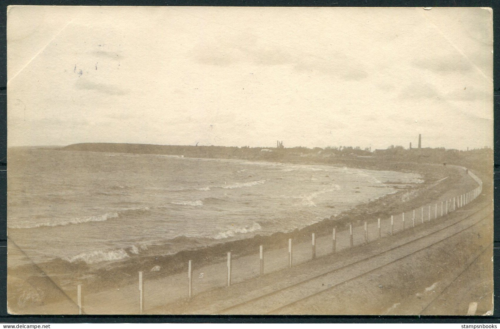 1905 Denmark Postcard ""Fra Rønne" Bornholm Paquebot - Copenhagen - Lettres & Documents