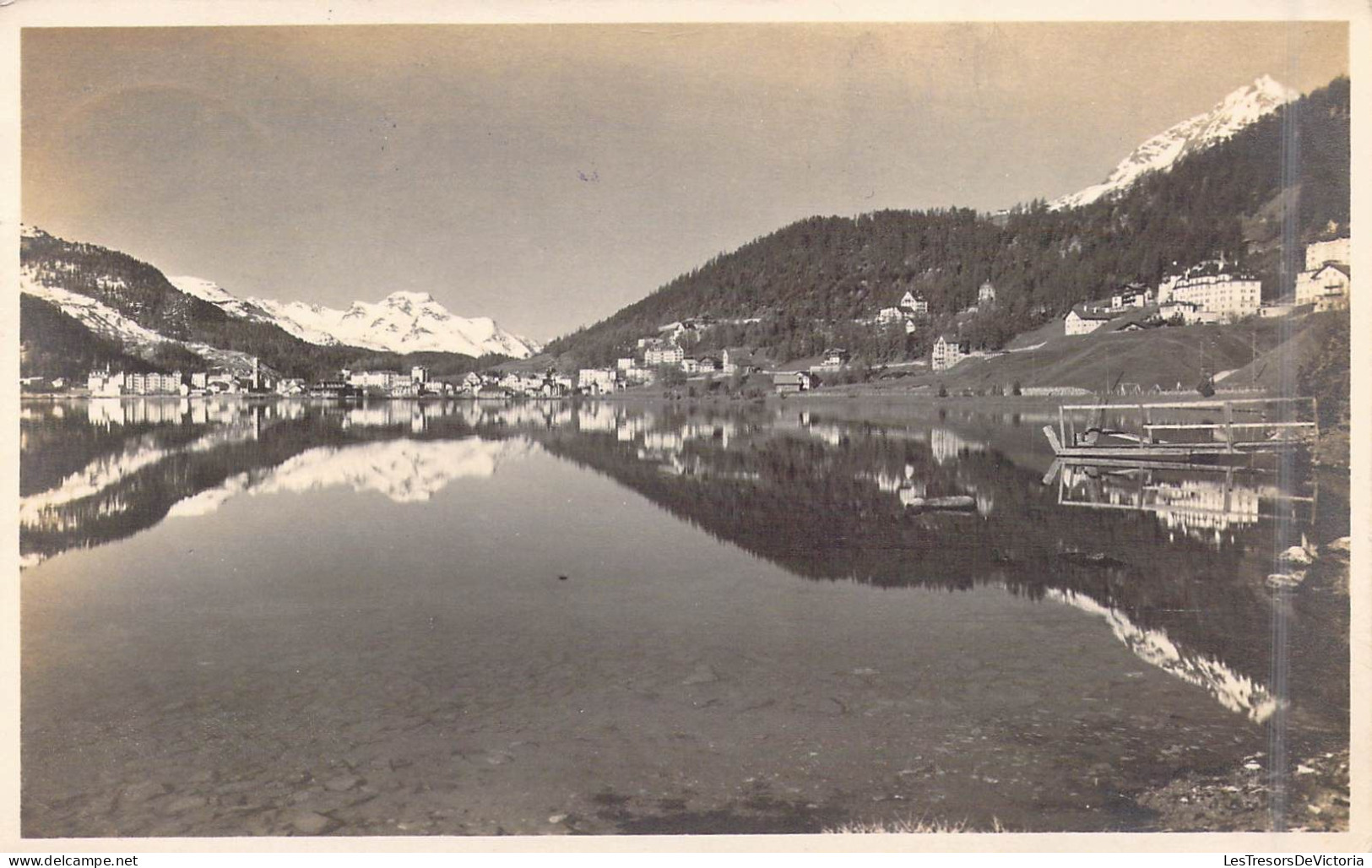 SUISSE - St. Moritz-bad Und Pizzo Della Margna - Carte Postale Ancienne - St. Moritz