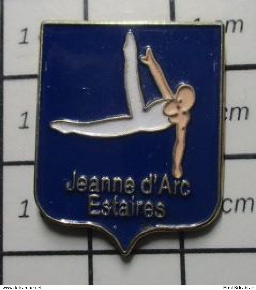 1415c Pin's Pins / Beau Et Rare / SPORTS / CLUB GYMNASTIQUE JEANNE D'ARC ESTAIRES Williams ? - Gymnastik