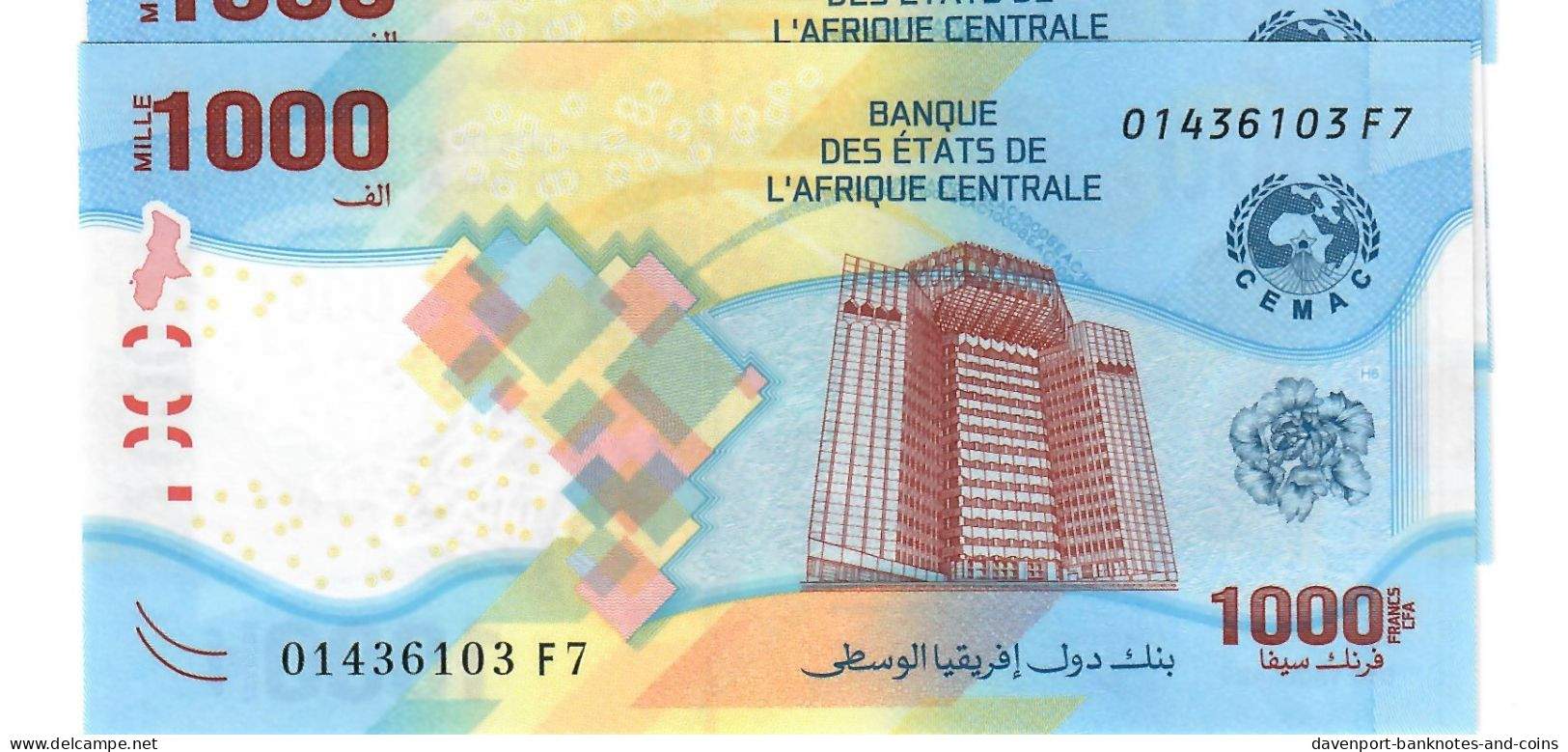 Central African States 1000 Francs CFA 2020 (2023) UNC - États D'Afrique Centrale