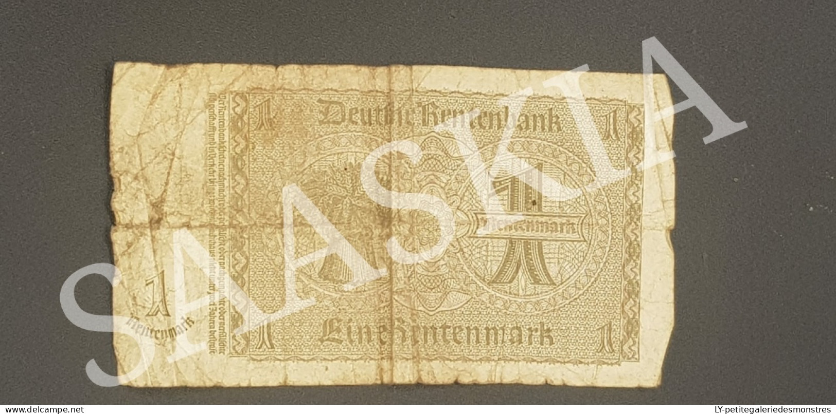 #BLT13 - 1 Eine Rentenmark H 64090855  - Monnaie Argent Billet Allemagne - 1 Rentenmark