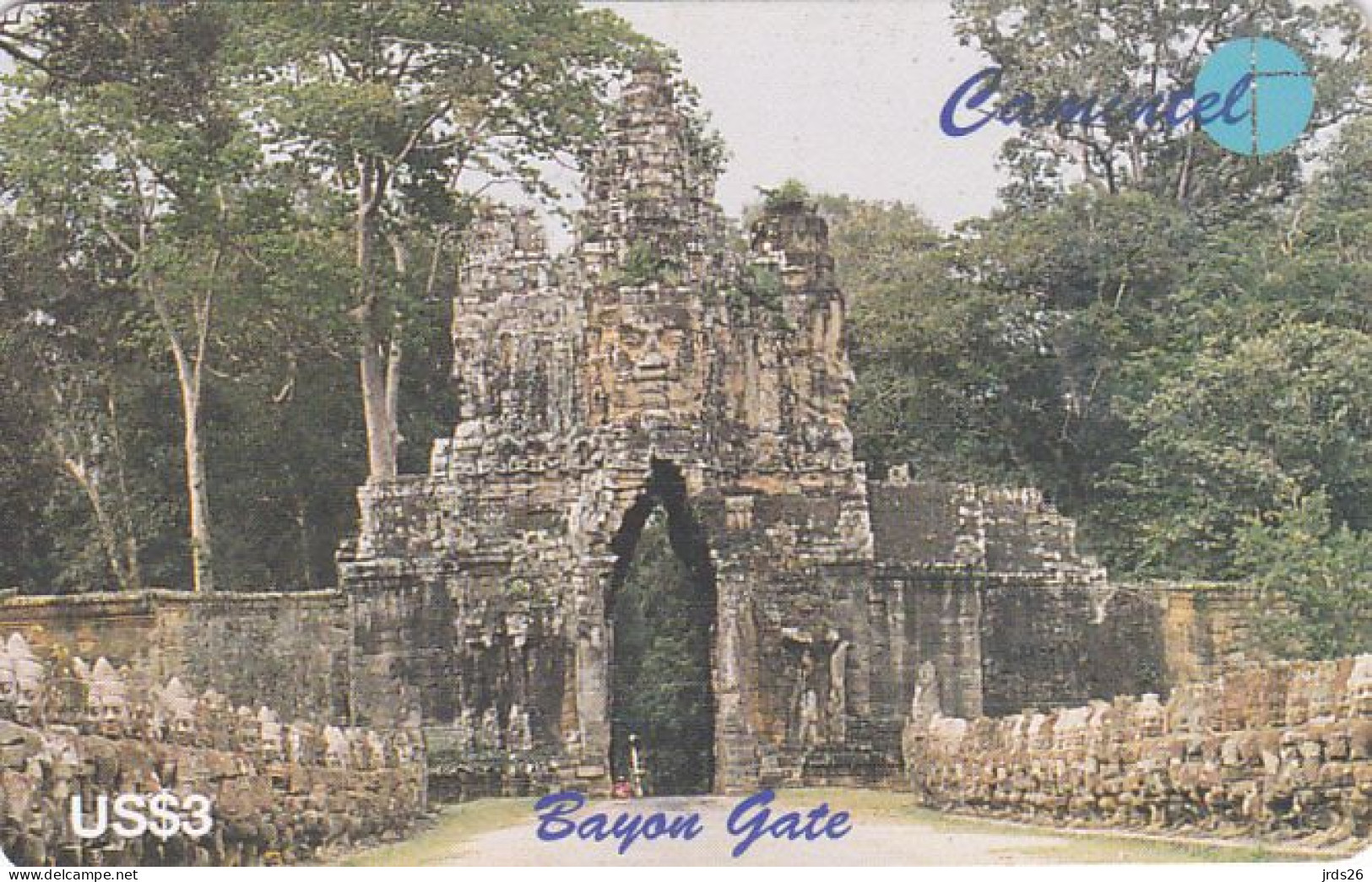 Cambodia Phonecard Chip - - - Bayon Gate - Cambodia