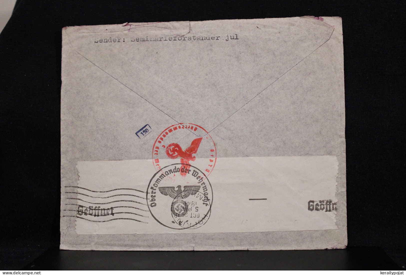 Denmark 1941 Censored Air Mail Cover To USA__(8101) - Posta Aerea