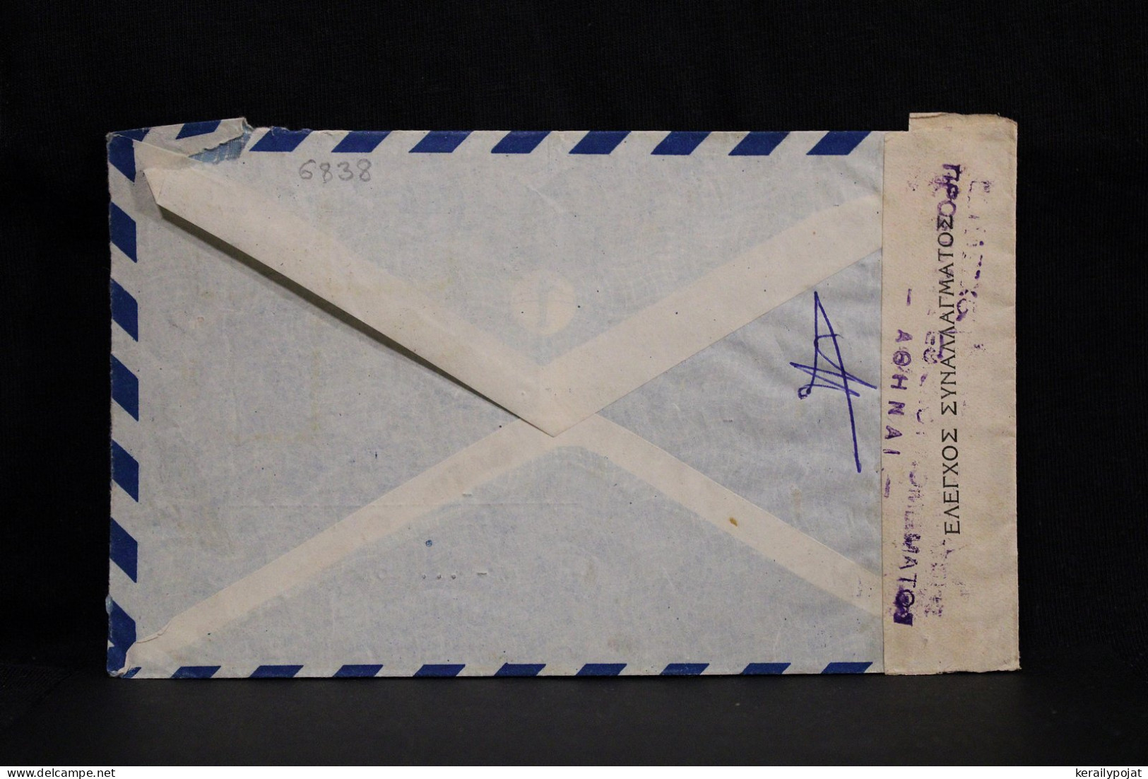 Greece 1949 Censored Air Mail Cover To Germany British Zone__(6838) - Storia Postale