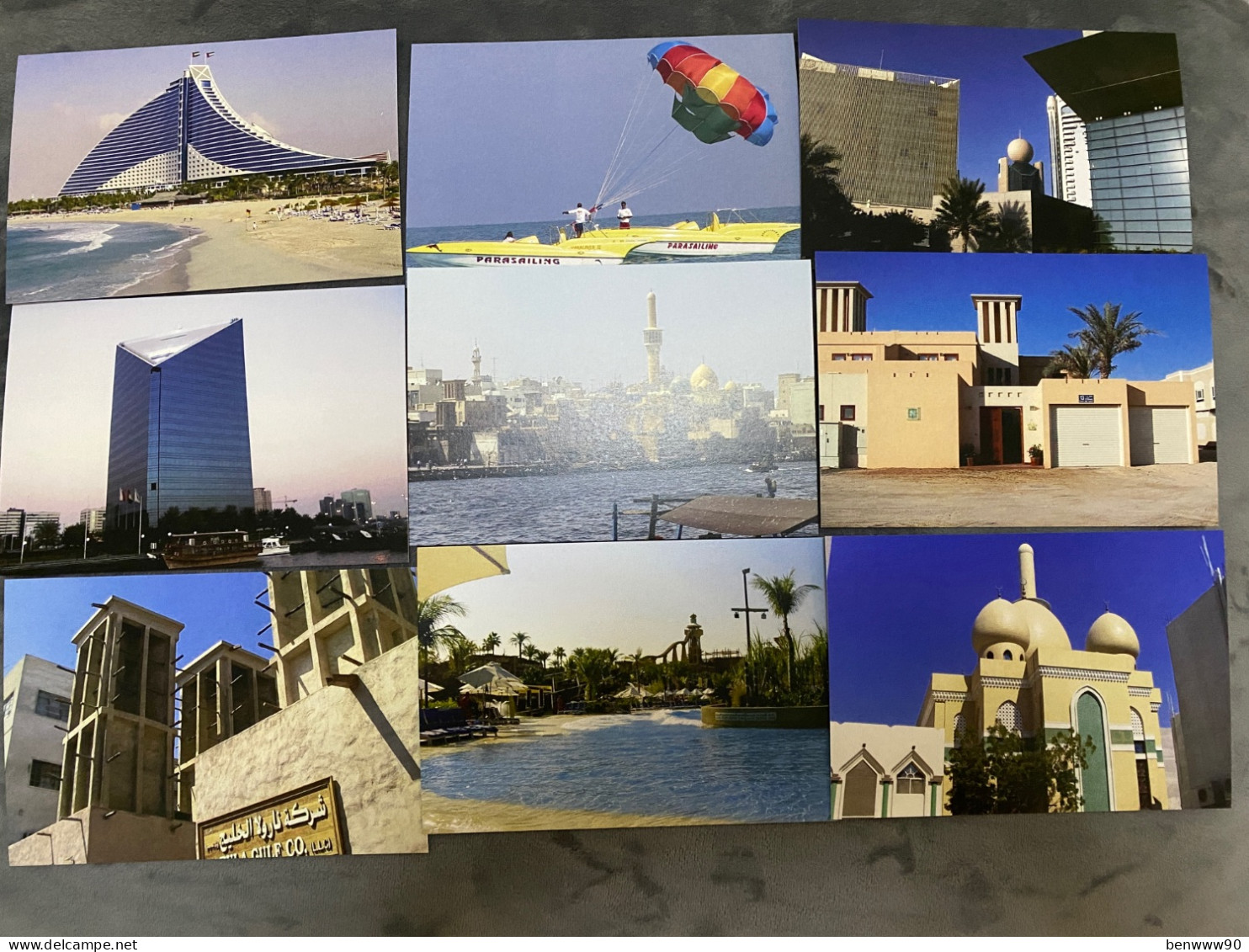 Lot Of 9, United Arab Emirates UAE Postcard - Emirats Arabes Unis