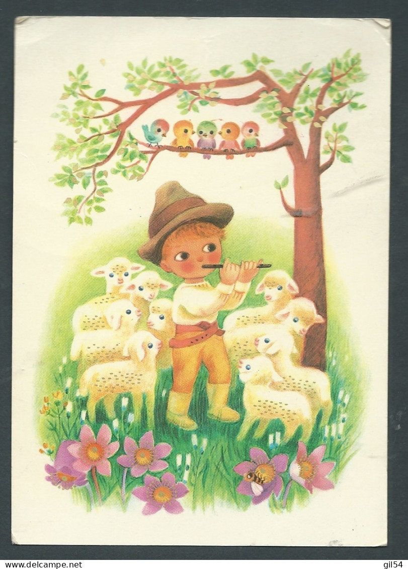 Carte Postale BERGER, Moutons  EN  Esperanto Envoi De BRNO En 1973, Vers La FRANCE  - Mald 12817 - Briefe U. Dokumente