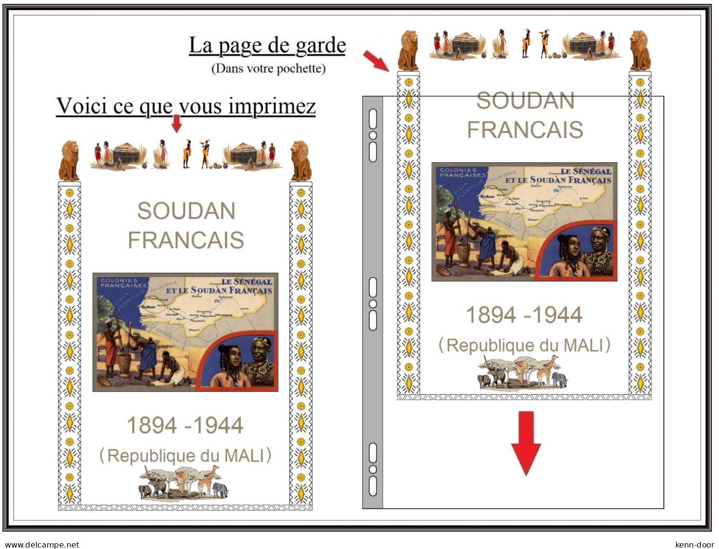 Album De Timbres à Imprimer SOUDAN FRANCAIS - Autres & Non Classés