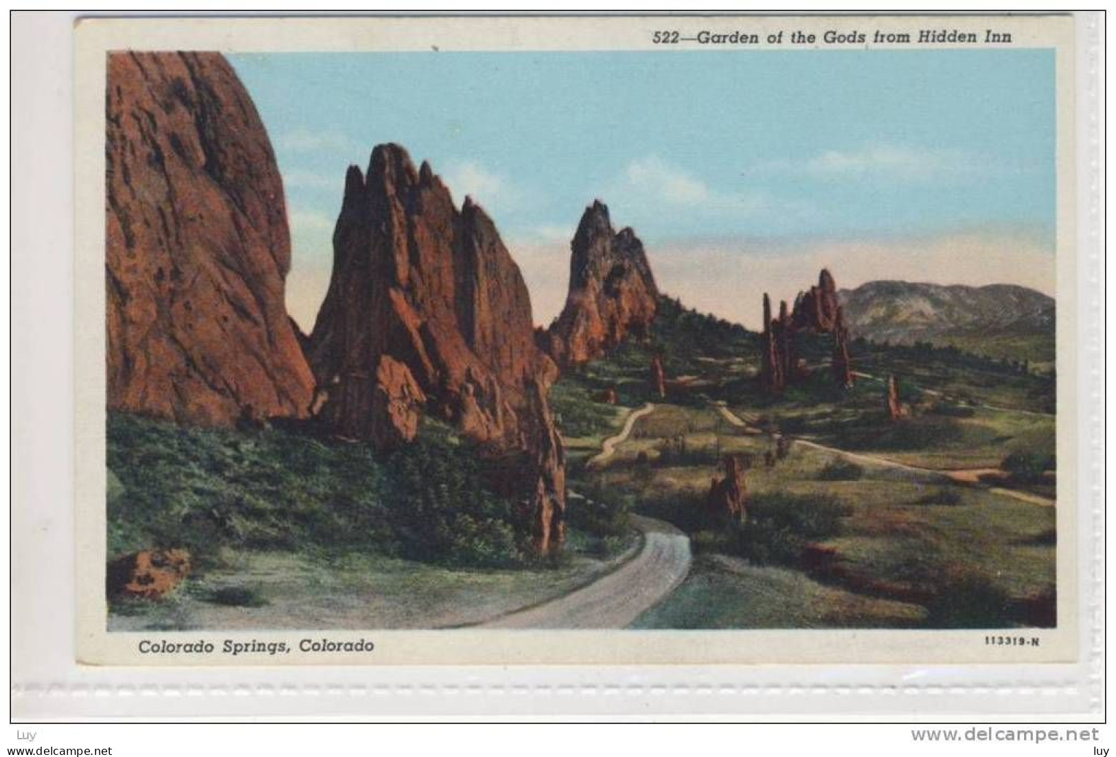 COLORADO SPRINGS, Garden Of The Gods From Hidden Inn, Fantastic Rock Formations - Colorado Springs