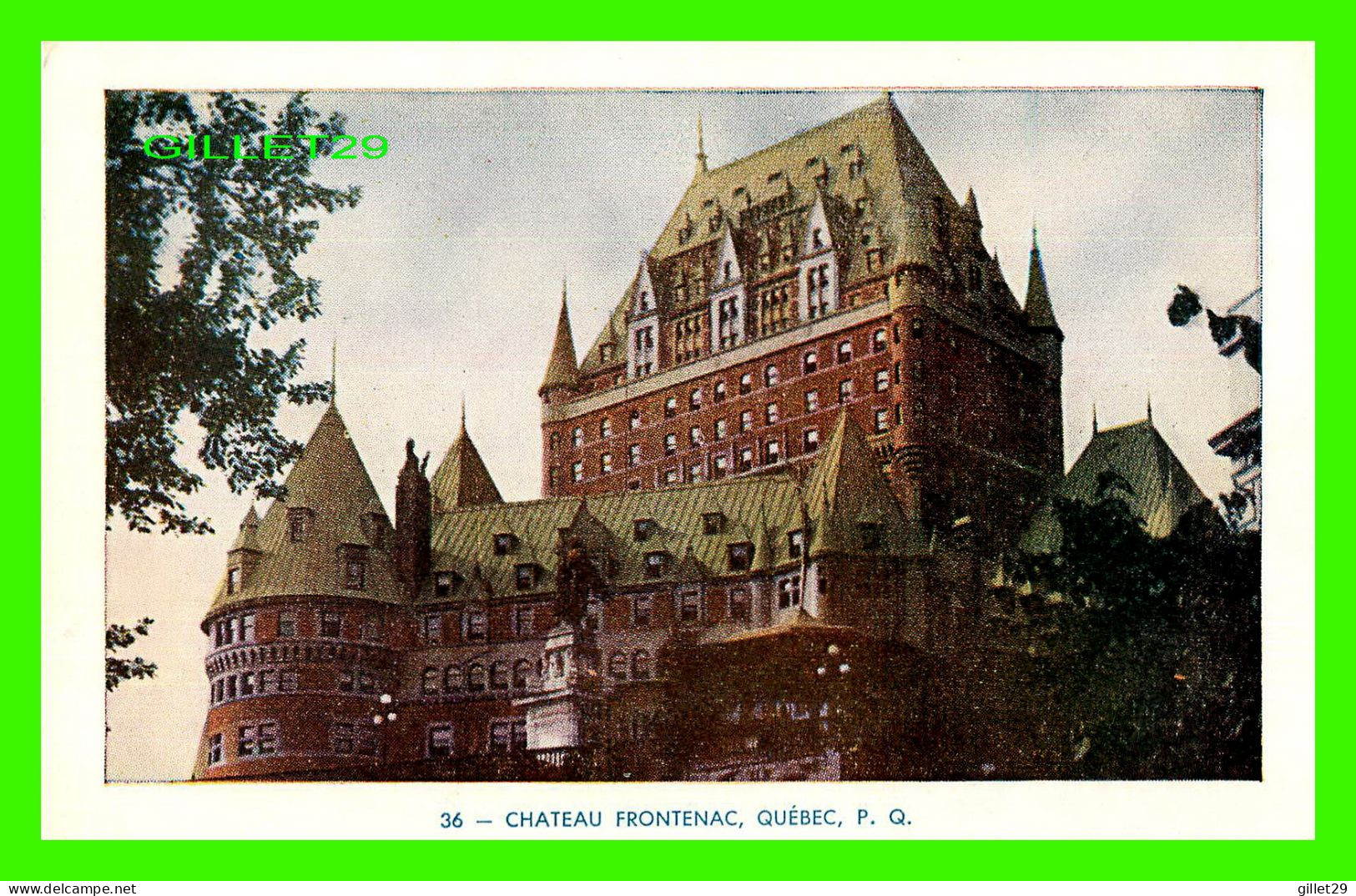 CHÂTEAU FRONTENAC, QUÉBEC - LORENZO AUDET, ENR. ÉDITEUR No 36 - CIRCULÉE EN 1993 - - Québec - Château Frontenac