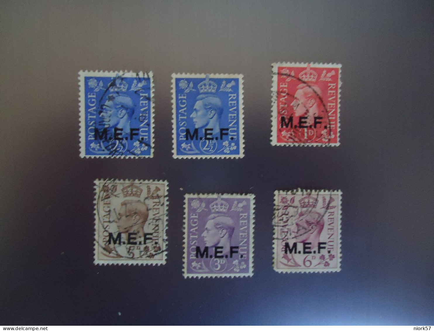 ITALY USED STAMPS   6  OVERPRINT  MEF BRITISH OCCUP. M.E.F. - Occ. Britanique MEF