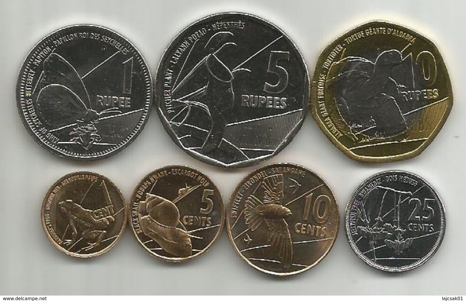 Seychelles 2016. High Grade Coin Set - Seychelles