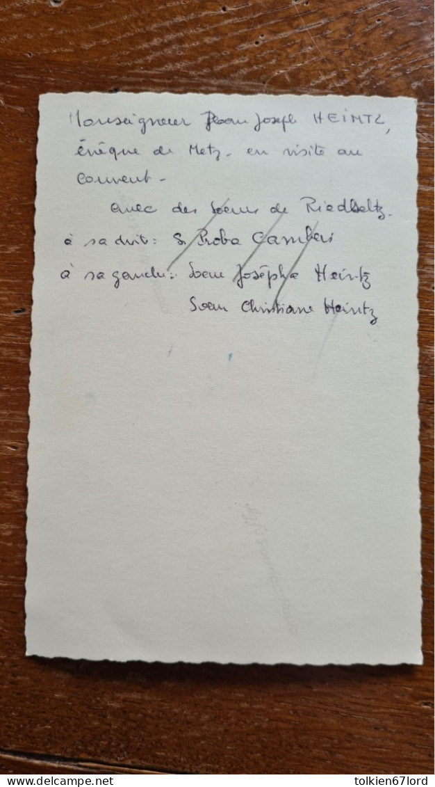 FREYMING MERLEBACH 57 Moselle Monseigneur Jean Joseph Heintz évêque De Metz Avec Sœurs De Riedseltz Alsace 67 - Freyming Merlebach