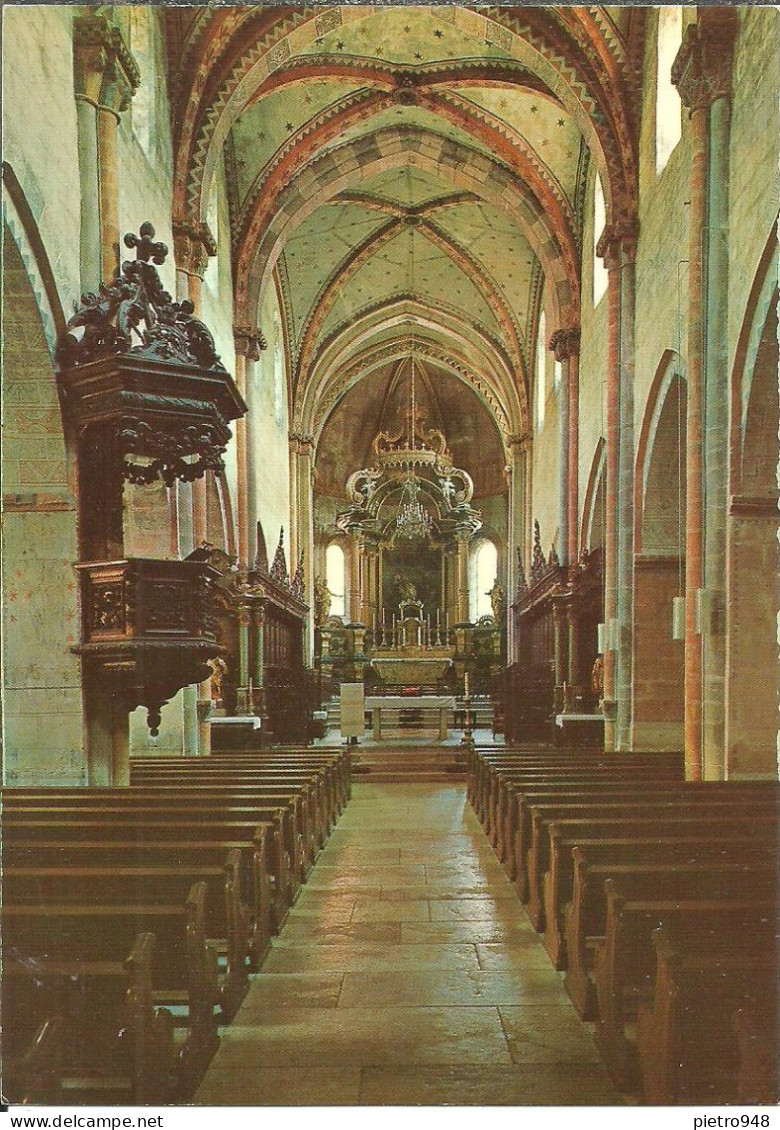 St. Ursanne Fraz. Di Clos Du Doubs (Jura, Svizzera) Eglise Collegiale, Interieur, Navata Centrale, Inside - Saint-Ursanne