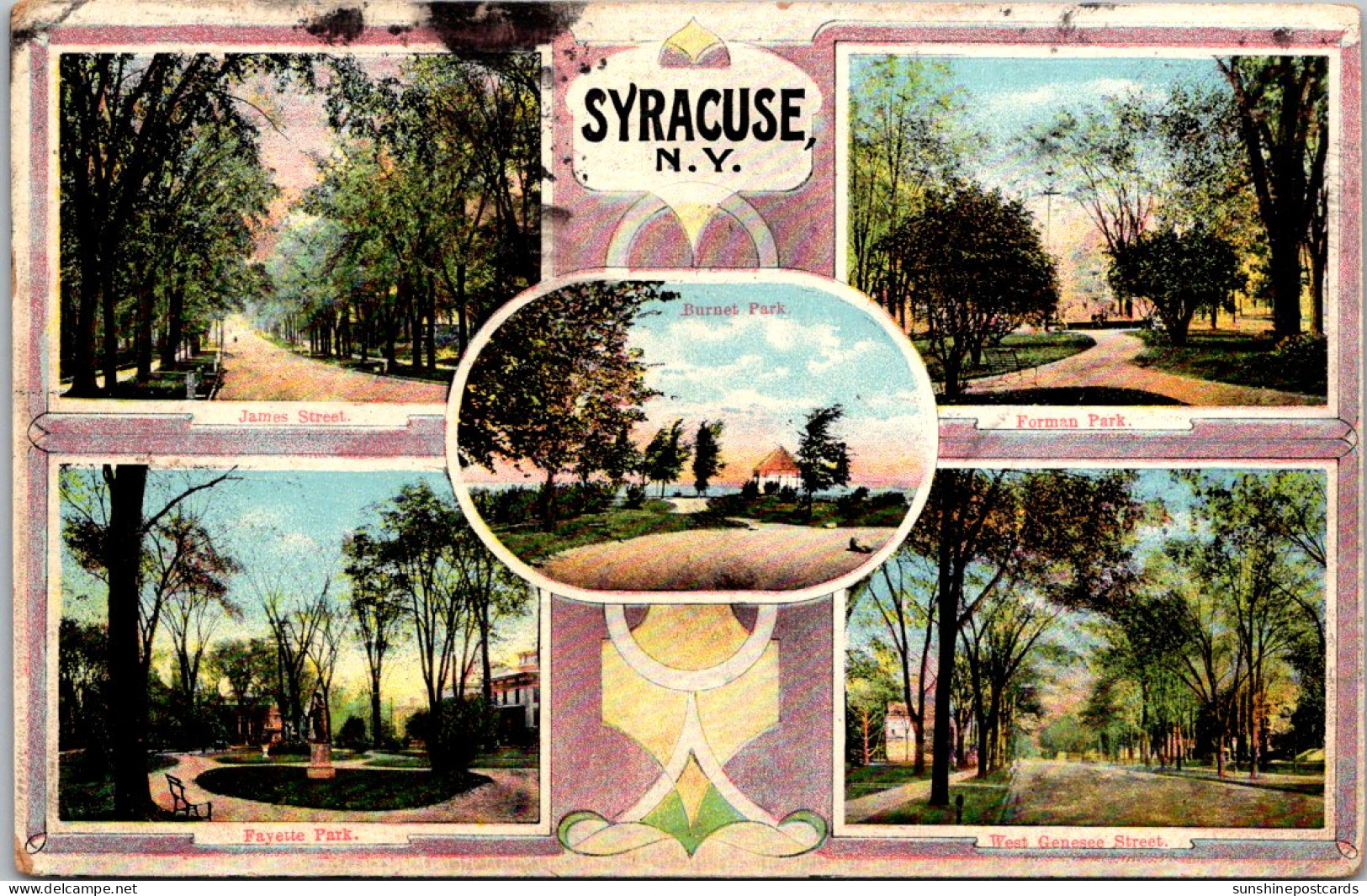 New York Syracuse Multi View 1918 - Syracuse