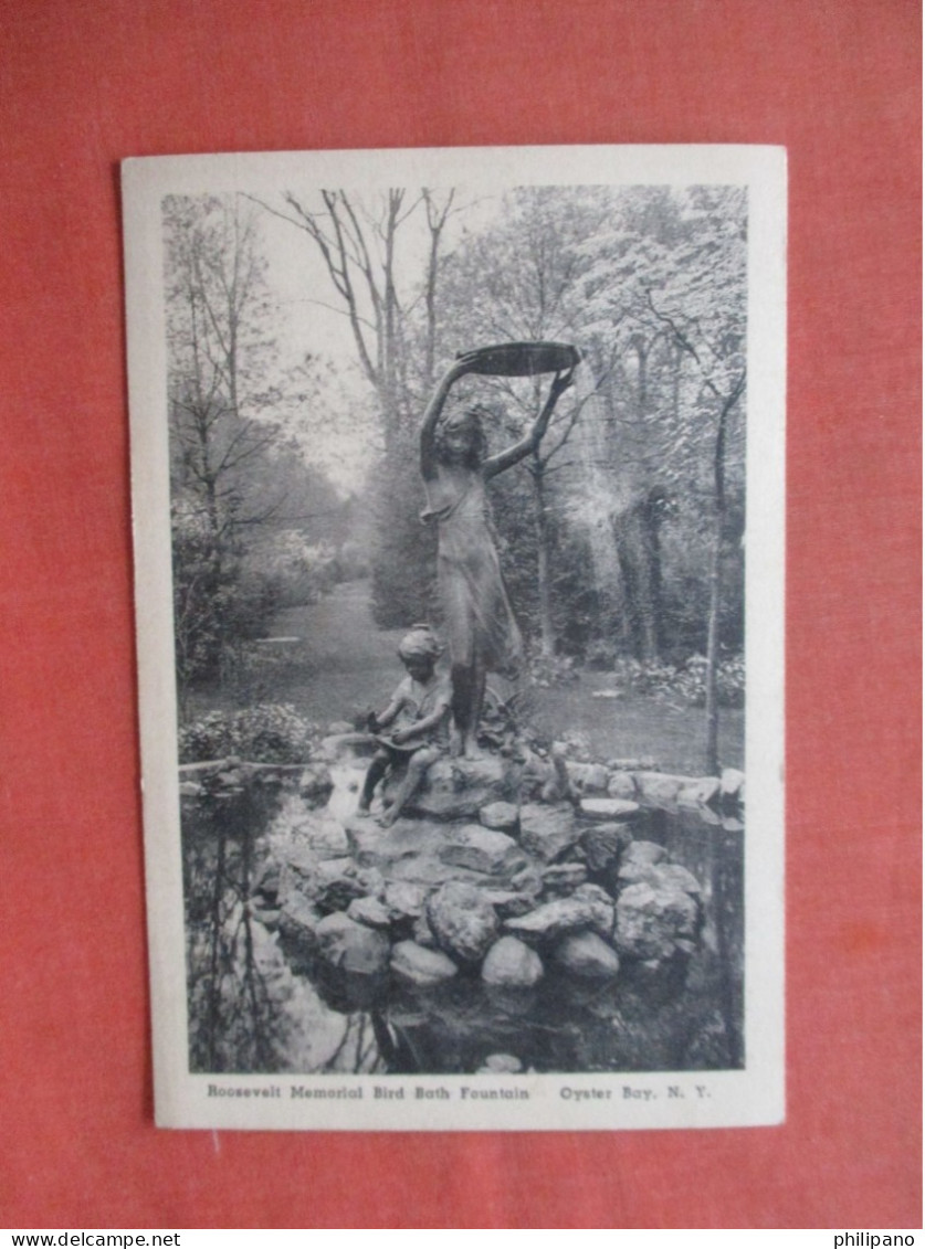 Roosevelt Memorial Bird Bath Fountain. Oyster Bay.  Long Island  - New York > Long Island    ref 5998 - Long Island