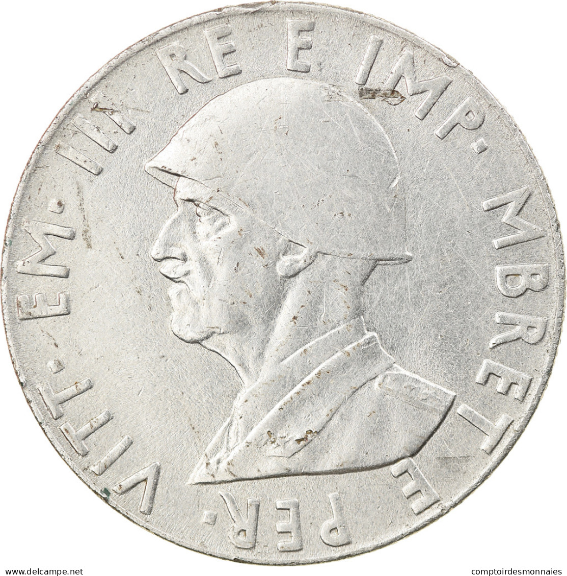 Monnaie, Albania, Vittorio Emanuele III, 2 Lek, 1939, Rome, TTB, Stainless - Albanien